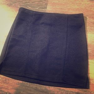 Navy mini skirt